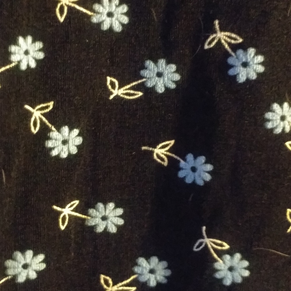 Blue flowered dress